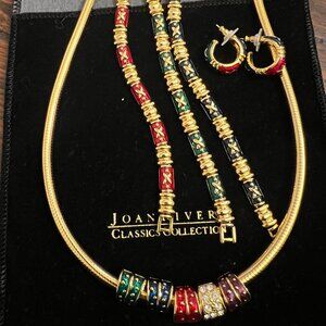 Joan Rivers Colored Necklace, Earrings, & Bracelets